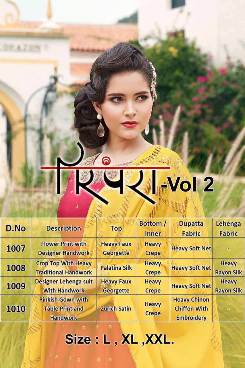 Parampara Vol-2 Crop Top Wholesale Gown Parampara Vol-2 Crop Top Wholesale Gown